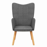 Vidaxl relaxstoel stof donkergrijs