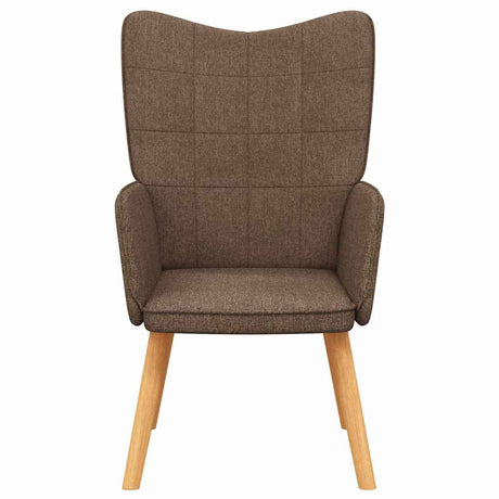Vidaxl relaxstoel stof bruin