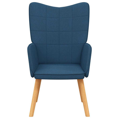 Vidaxl relaxstoel stof blauw