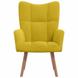 Vidaxl relaxstoel fluweel mosterdgeel