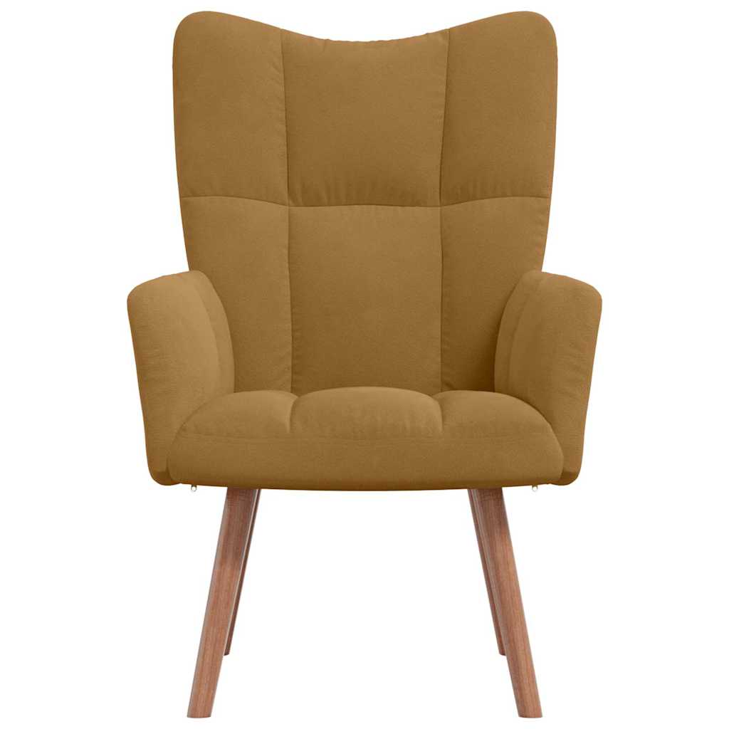 Vidaxl relaxstoel fluweel bruin