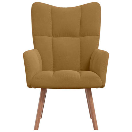 Vidaxl relaxstoel fluweel bruin