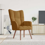 Vidaxl relaxstoel fluweel bruin