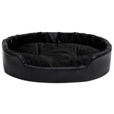 Vidaxl hondenmand 90x79x20 cm pluche en kunstleer zwart