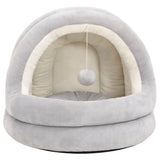 Vidaxl kattenmand 40x40x35 cm grijs en crèmekleurig