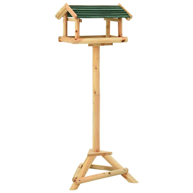 Vidaxl vogelvoeder met standaard 37x28x100 cm massief vurenhout