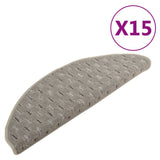 VidaXL Trapmatten 15 st 65x21x4 cm grijs