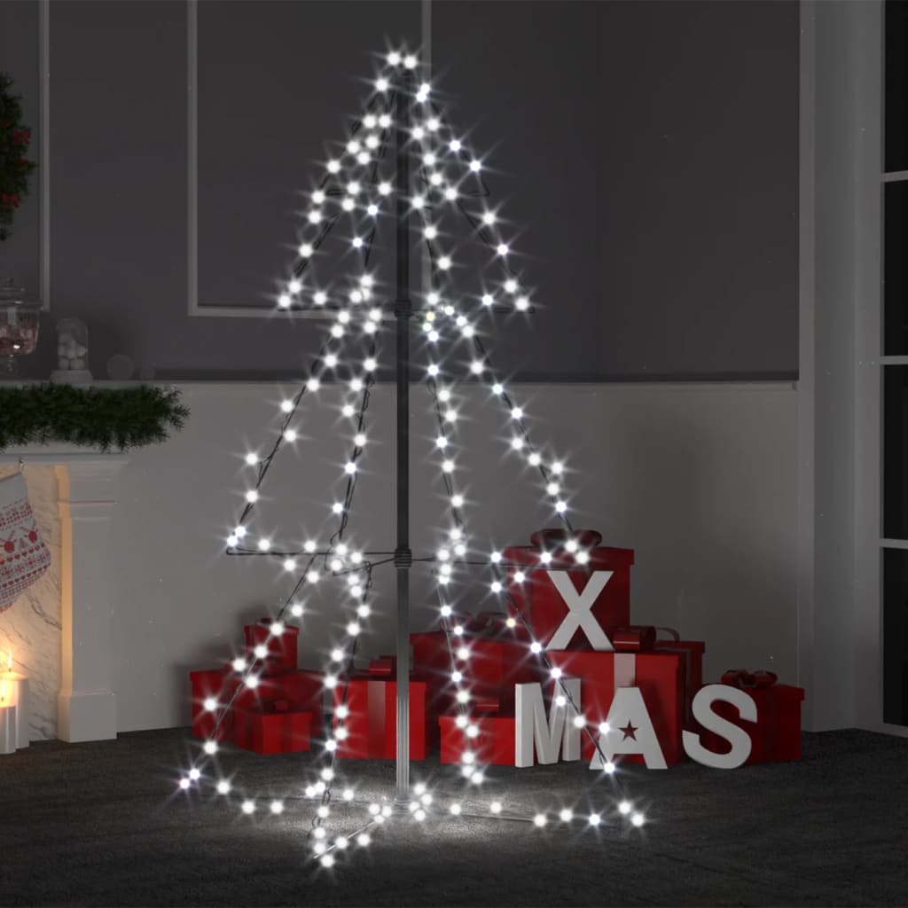 Vidaxl kegelkerstboom 160 led's binnen en buiten 78x120 cm