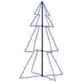 Vidaxl kegelkerstboom 160 led's binnen en buiten 78x120 cm