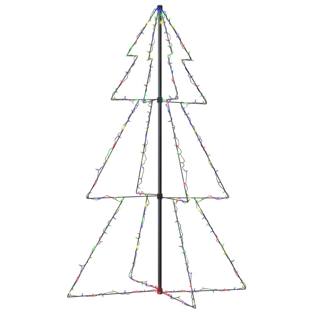 Vidaxl kegelkerstboom 200 led's binnen en buiten 98x150 cm