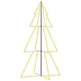 Vidaxl kegelkerstboom 300 led's binnen en buiten 120x220 cm