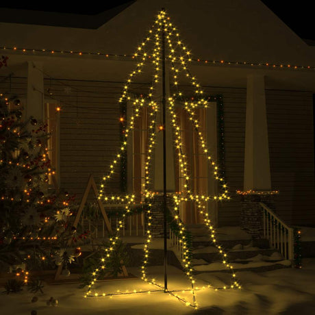Vidaxl kegelkerstboom 300 led's binnen en buiten 120x220 cm