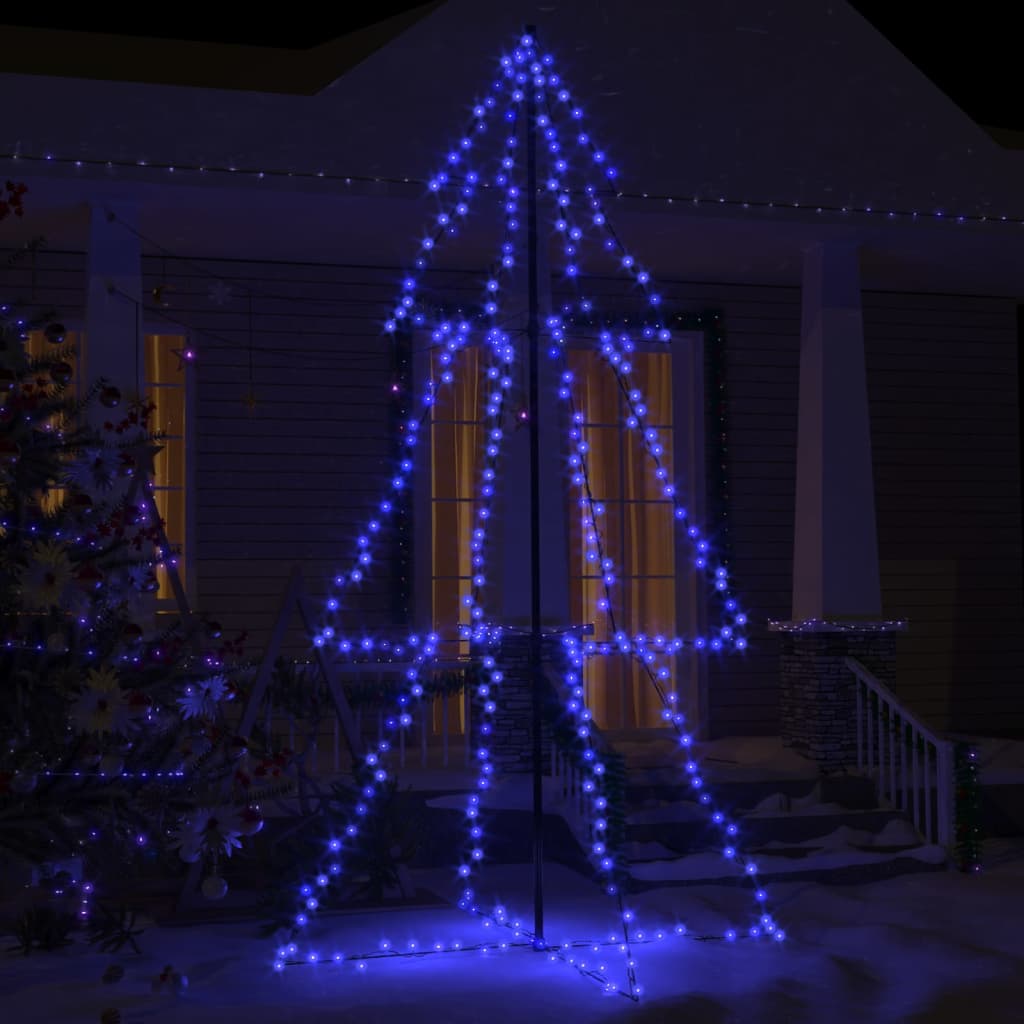 Vidaxl kegelkerstboom 300 led's binnen en buiten 120x220 cm