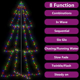Vidaxl kegelkerstboom 300 led's binnen en buiten 120x220 cm