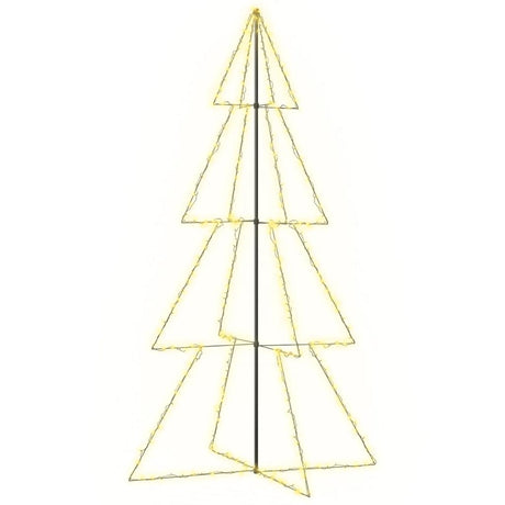 Vidaxl kegelkerstboom 360 led's binnen en buiten 143x250 cm