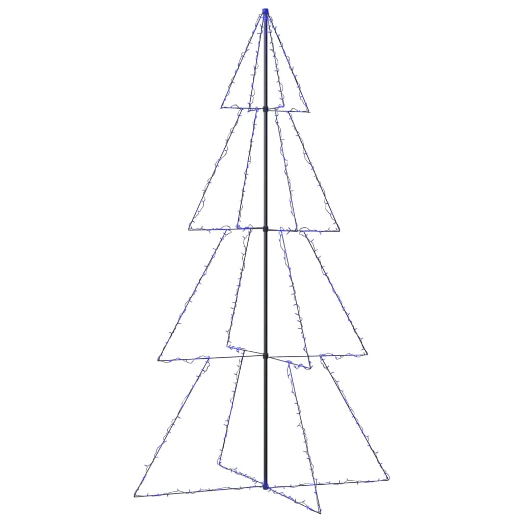 Vidaxl kegelkerstboom 360 led's binnen en buiten 143x250 cm