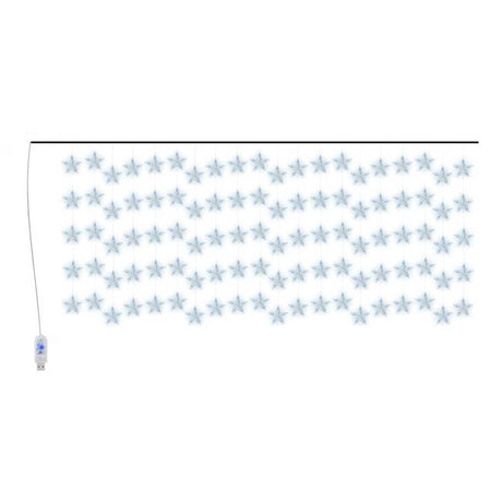 Vidaxl lichtsnoergordijn sterren met 500 led's en 8 functies blauw