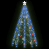 Vidaxl kerstboomverlichting met 250 led's blauw net 250 cm