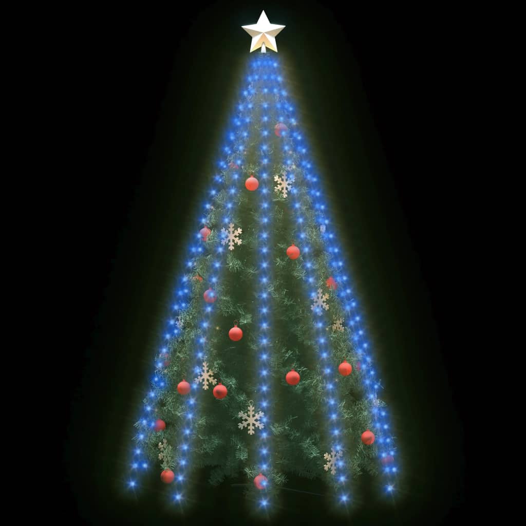 Vidaxl kerstboomverlichting met 250 led's blauw net 250 cm