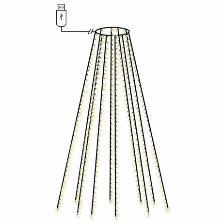 Vidaxl kerstboomverlichting met 400 led's koudwit net 400 cm