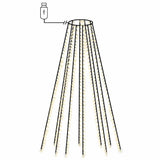 Vidaxl kerstboomverlichting met 400 led's koudwit net 400 cm