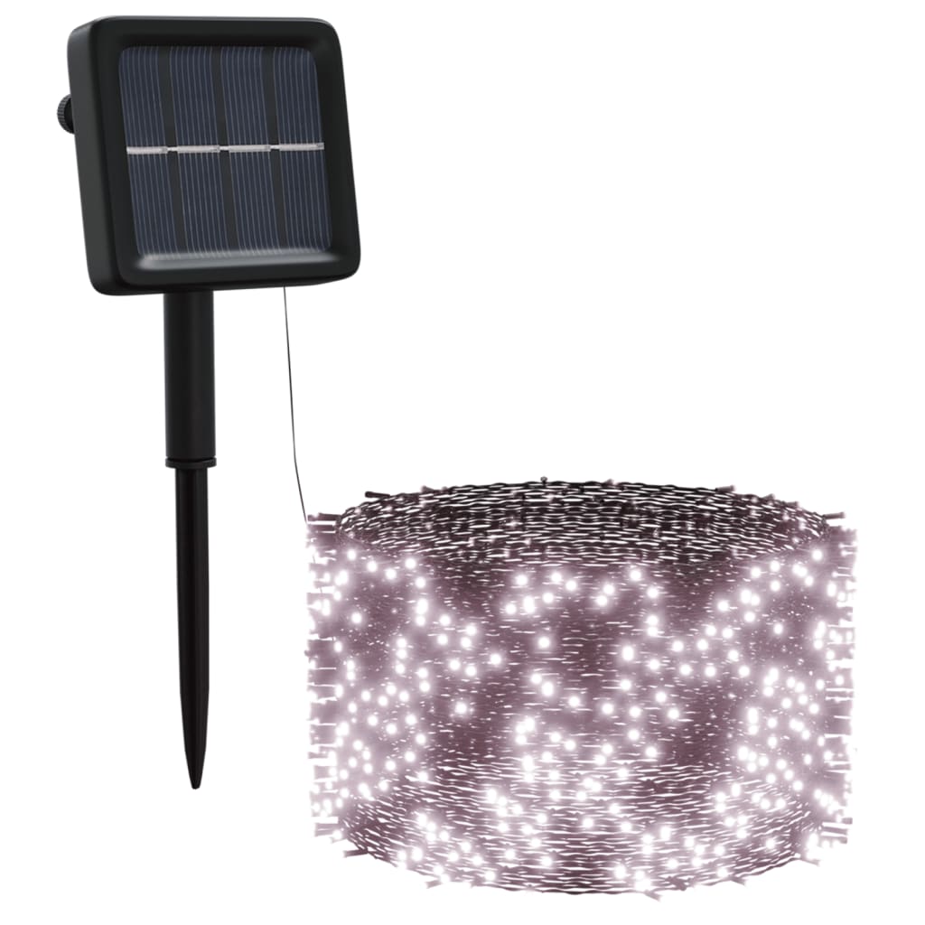 VidaXL 5 st Lichtslinger met 200 LED's solar binnen buiten warmwit