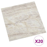 VidaXL Vloerplanken 20 st zelfklevend 1,86 m² PVC beige