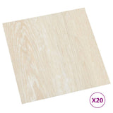 Vidaxl vloerplanken 20 st zelfklevend 1,86 m² pvc beige