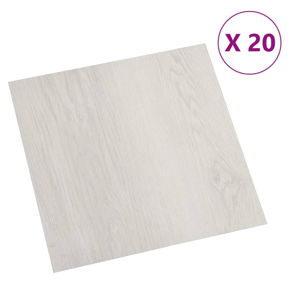 Vidaxl vloerplanken 20 st zelfklevend 1,86 m² pvc beige