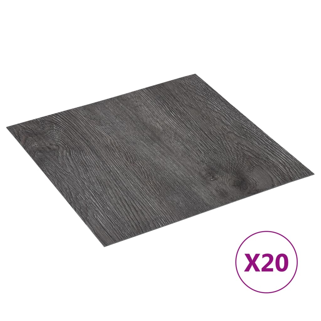 Vidaxl vloerplanken 20 st zelfklevend 1,86 m² pvc bruin