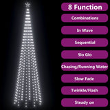 Vidaxl kegelkerstboom 752 koudwitte led's 160x500 cm