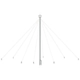 VidaXL Kerstboomverlichting 576 LED's binnen buiten 3,6 m koudwit