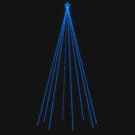 Vidaxl led-kerstboom binnen buiten 576 leds 3,6 m blauw