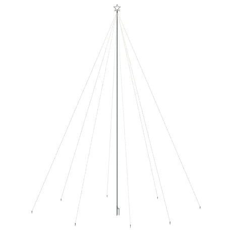 Vidaxl led-kerstboom binnen buiten 1300 leds kleurrijk 8 m