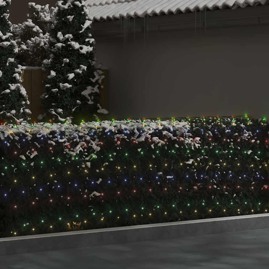 Vidaxl kerstnetverlichting 204 led's binnen buiten 3x2 m meerkleurig