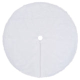 Vidaxl kerstboomrok wit 150 cm imitatiebont