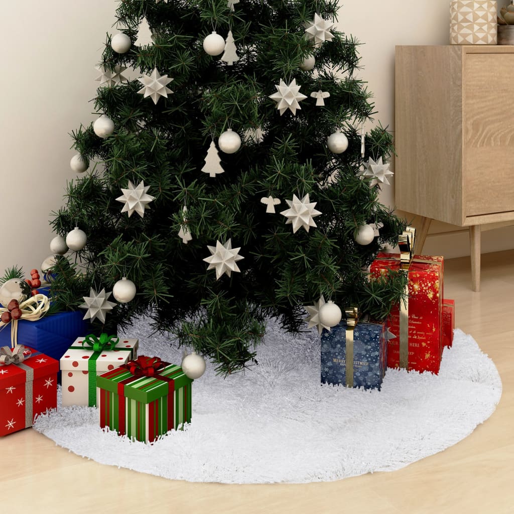 Vidaxl kerstboomrok 150 cm kunstvacht wit