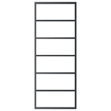 Vidaxl schuifdeur 76x205 cm esg-glas en aluminium zwart