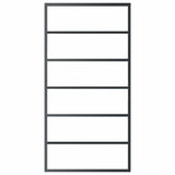 Vidaxl schuifdeur 102x205 cm esg-glas en aluminium zwart