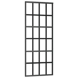 Vidaxl schuifdeur 76x205 cm esg-glas en aluminium zwart