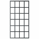 Vidaxl schuifdeur 102x205 cm esg-glas en aluminium zwart