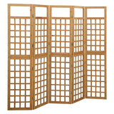 Vidaxl kamerscherm trellis met 5 panelen 201,5x180 cm vurenhout