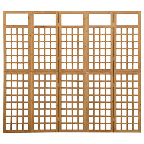 Vidaxl kamerscherm trellis met 5 panelen 201,5x180 cm vurenhout
