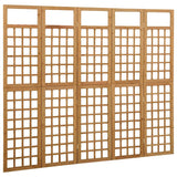 Vidaxl kamerscherm trellis met 5 panelen 201,5x180 cm vurenhout