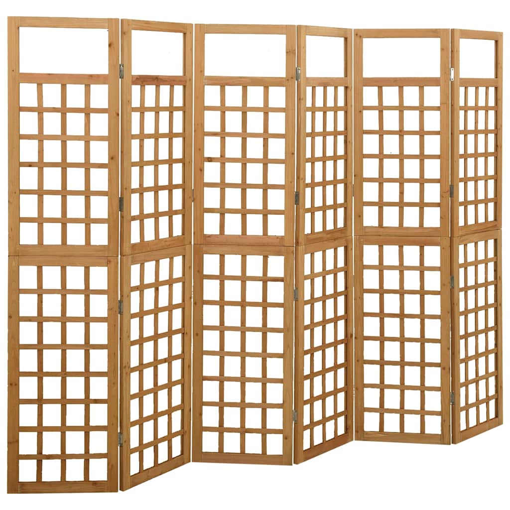 Vidaxl kamerscherm trellis met 6 panelen 242,5x180 cm vurenhout