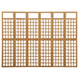 Vidaxl kamerscherm trellis met 6 panelen 242,5x180 cm vurenhout