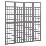 Vidaxl kamerscherm trellis met 4 panelen161x180 cm vurenhout grijs