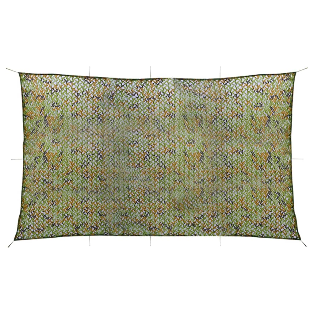 Vidaxl camouflagenet met opbergtas 2x5 m groen