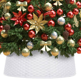 VidaXL Kerstboomrok Ø54x19,5 cm wit