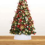 VidaXL Kerstboomrok Ø65x19,5 cm wit